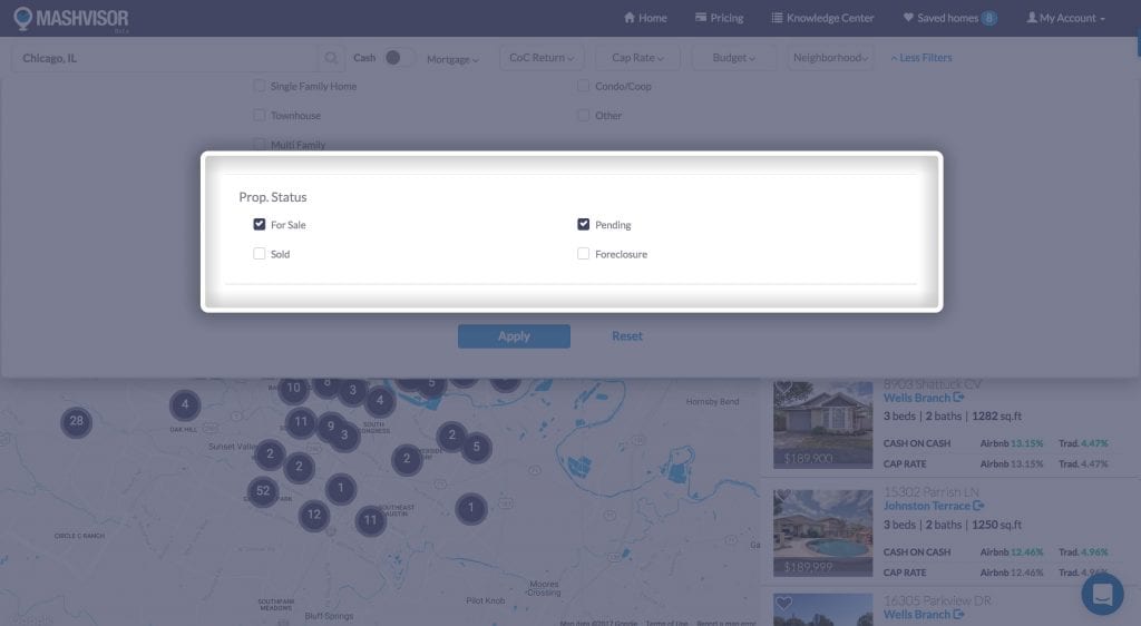 use Mashvisor's tool when buying foreclosed homes