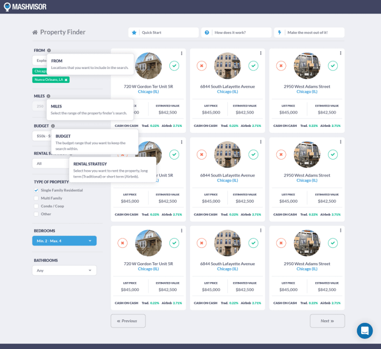 Find investment properties for sale using this tool