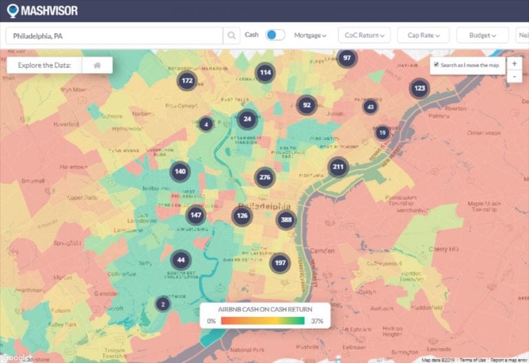 Should I Invest in Airbnb Philadelphia in 2020? Heatmap Neighborhood Analysis of Airbnb Cash on Cash Return in the Philadelphia Real Estate Market