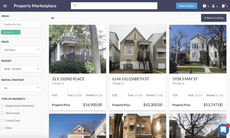 find motivated sellers in the Mashvisor Property Marketplace