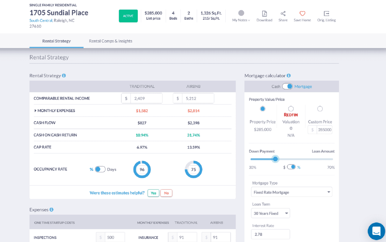 Rental Property Calculator: Calculate Investment ROI | Mashvisor