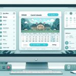 An AI generated image of a computer showing an Airbnb calendar sync tool