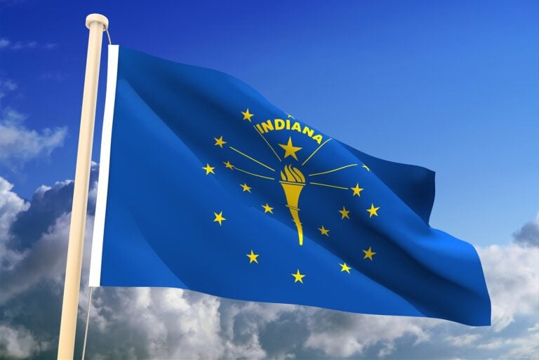 Flag of the state of Indiana